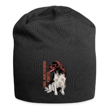 Kleiner Münsterländer - Jersey-Beanie - Schwarz - Vorne