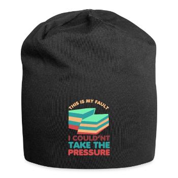 Geologie Wortspiel Das ist meine Schuld Geologe - Jersey-Beanie - Schwarz - Vorne