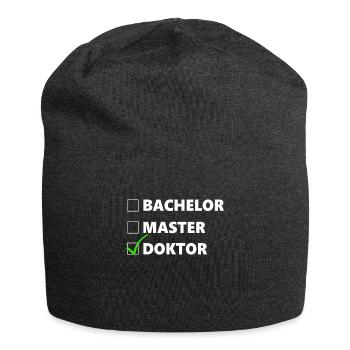 Doktortitel Abschluss Promotion Geschenk - Jersey-Beanie - Anthrazit - Vorne