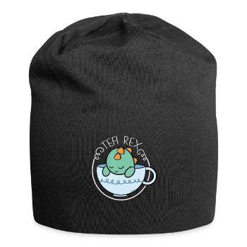 Tea Rex tea tea drinker - Jersey Beanie - black - Front