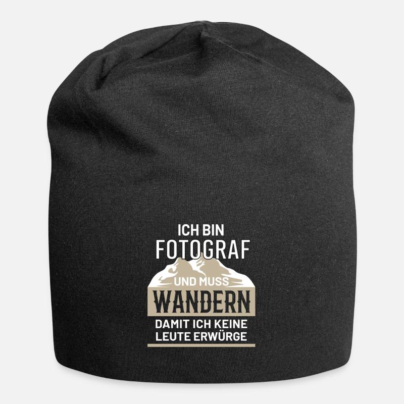 Fotograf Wandern - Jersey-Beanie - Schwarz
