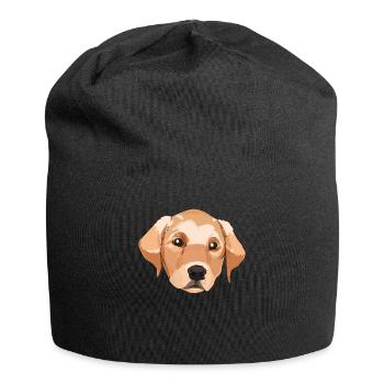 Labrador Labrador Lab pour les femmes et les filles - Bonnet en jersey - noir - Devant