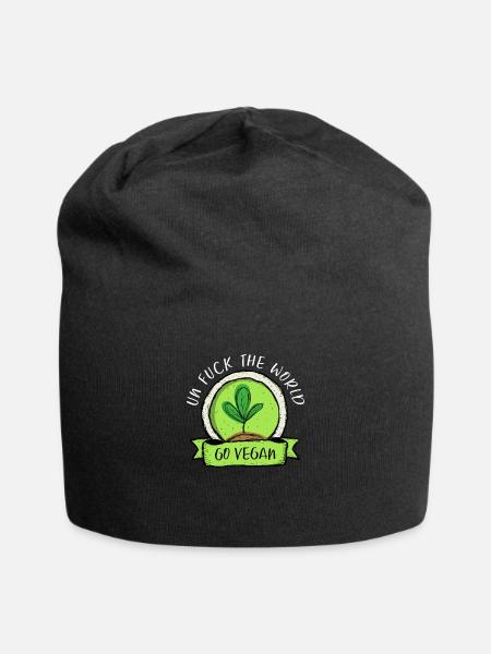 devenir végétalien - Bonnet en jersey - noir