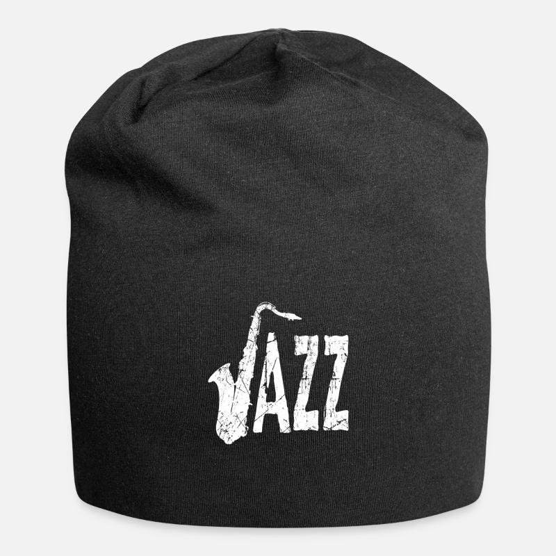 Saxophone - Jersey-Beanie - Schwarz