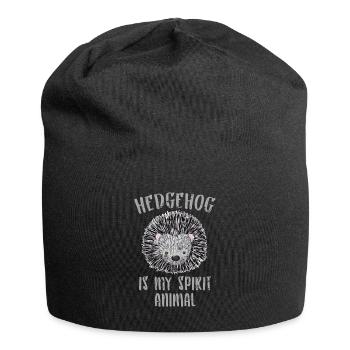 Hedgehog spirituality - Jersey Beanie - black - Front