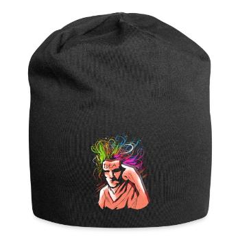 Ideen Und Gedanken - Jersey-Beanie - Schwarz - Vorne