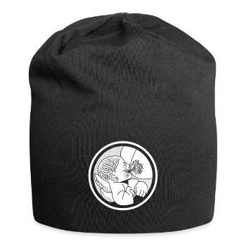 Lebensbaum Stillen Mutter Natur Liebe - Jersey-Beanie - Schwarz - Vorne