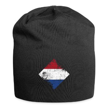 Niederlande - Jersey-Beanie - Schwarz - Vorne