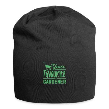 Garden Gardening Nursery Gardener Gardening - Jersey Beanie - black - Front