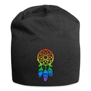 LGBT Pride Dream Catcher Gift Idea - Jersey Beanie - black - Front