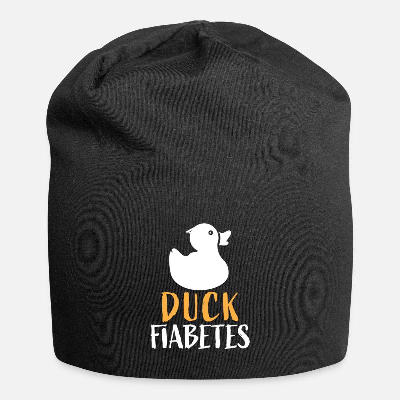 duck fiabetes 01 - Jersey Beanie - black