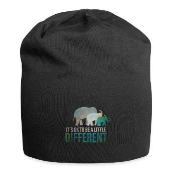 Its ok to be different - Sei anders Elefant - Jersey Beanie - black - Front
