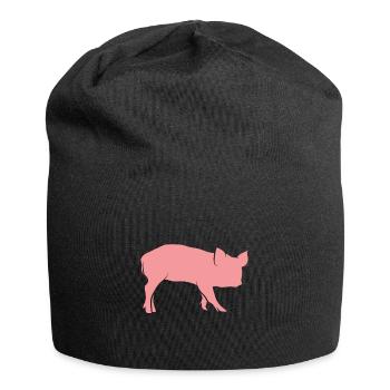 Pig piglets - Jersey Beanie - black - Front