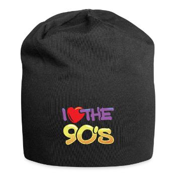J'aime les années 90 J'aime les années 90 90 - Bonnet en jersey - noir - Devant