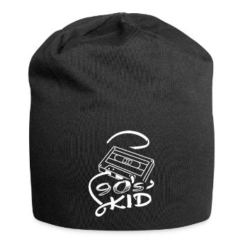 90s Kid 90er Kind der 90er Jahre 1990 91 92 93 94 - Jersey-Beanie - Schwarz - Vorne