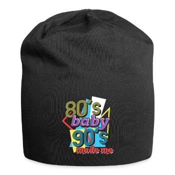 80s Baby 90 Made Me 80s Baby 90s pop - Jersey Beanie - black - Front