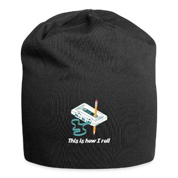 This I How I Roll Cassette Music Retro Audio 80s - Jersey Beanie - black - Front