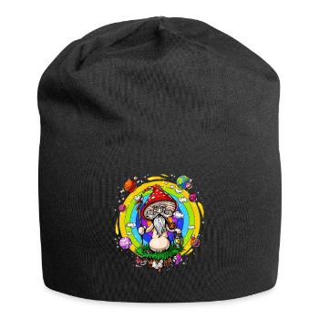 Magic Mushroom Psychedelic Fungus Shrooms Trip - Jersey Beanie - black - Front