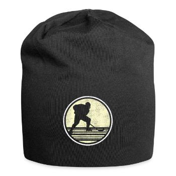 Eishockey Vintage - Jersey-Beanie - Schwarz - Vorne
