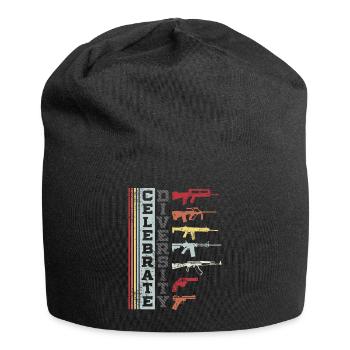 Celebrate Diversity Different Gun graphic | Gun - Jersey Beanie - black - Front