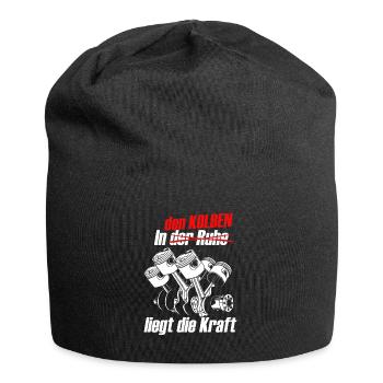 Tuning Auto Tuner Turbo Driften Kolben PS Geschenk - Jersey-Beanie - Schwarz - Vorne