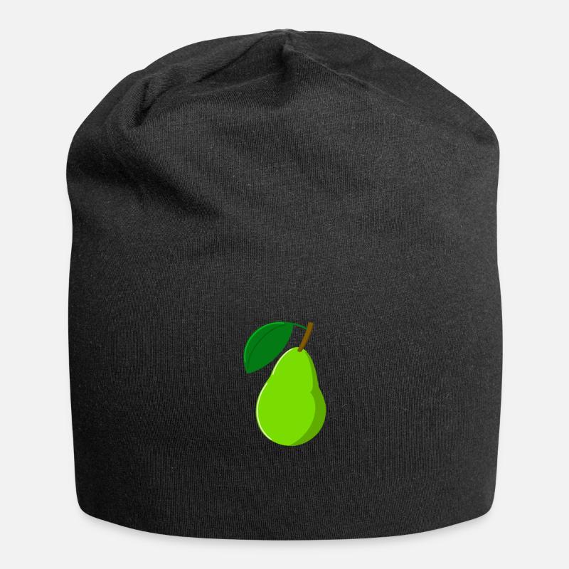 Pear Fruit Fruit - Jersey Beanie - black