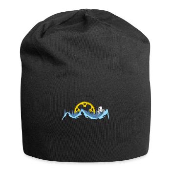 Downhill-Bike-Geschenk - Jersey-Beanie - Schwarz - Vorne