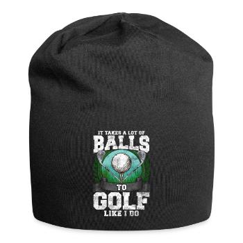 Golfspieler Golf Lustiger Spruch Geschenk - Jersey-Beanie - Schwarz - Vorne