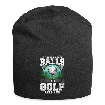 Golfspieler Golf Lustiger Spruch Geschenk - Jersey-Beanie - Anthrazit - Vorne