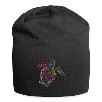 Schildkröte Tierliebhaber - Jersey-Beanie - Schwarz - Vorne