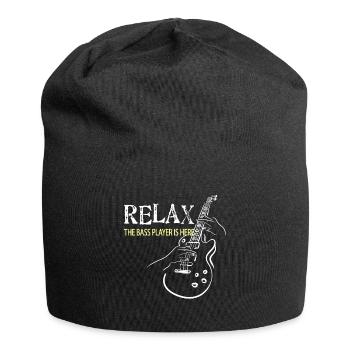 Relax The bass player is here - Jersey Beanie - black - Front
