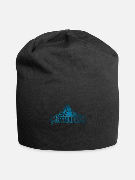 Berg Matterhorn en Suisse - Bonnet en jersey - noir