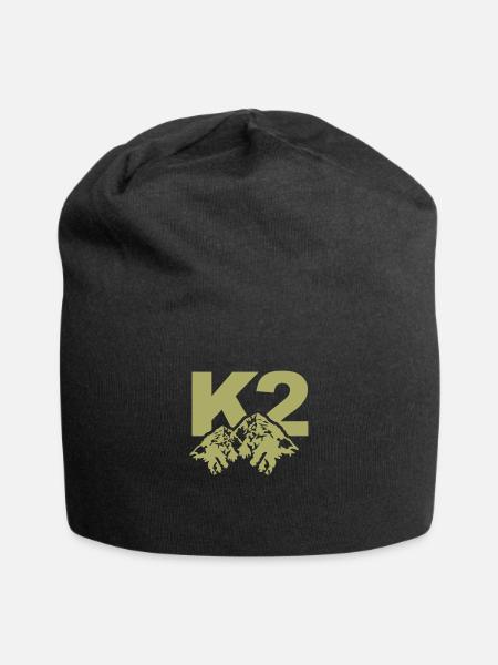 Berg K2 ou Qogir en Chine - Bonnet en jersey - noir