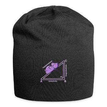 Hyppothenuse math Funny teacher - Jersey Beanie - black - Front