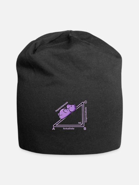 Hyppothenuse Mathe Lustig Lehrer - Jersey-Beanie - Schwarz