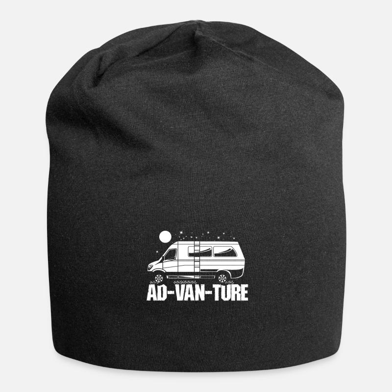 Camper Bus Ad-Van-Ture Camping Van - Bonnet en jersey - noir