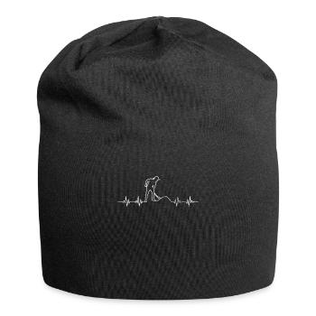 Drôle de chantier de chantier cadeau fréquence - Bonnet en jersey - noir - Devant