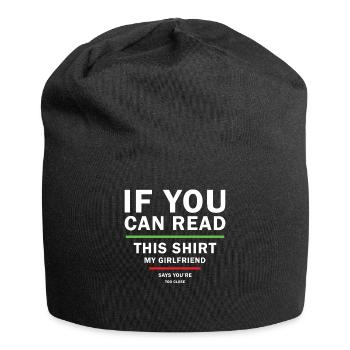 Fun Sarcastic design for Boyfriends from - Jersey Beanie - black - Front
