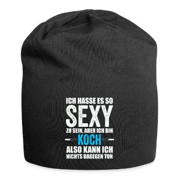 Koch kochen - Jersey-Beanie - Schwarz - Vorne