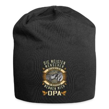 Appelez-moi par le nom de grand-père vieil homme - Bonnet en jersey - noir - Devant
