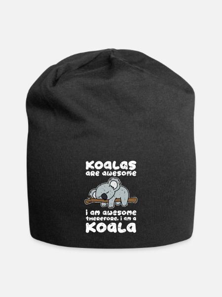 koala - Bonnet en jersey - noir