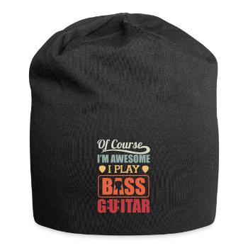 Incroyable bassist vintage rétro basse cadeau - Bonnet en jersey - noir - Devant