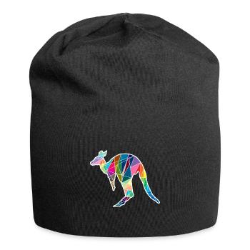 Kangourou sautillant - Bonnet en jersey - noir - Devant