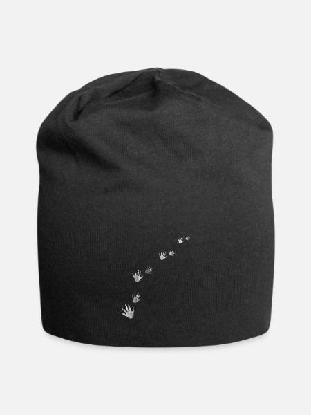 Waschbär Pfote - Jersey-Beanie - Schwarz