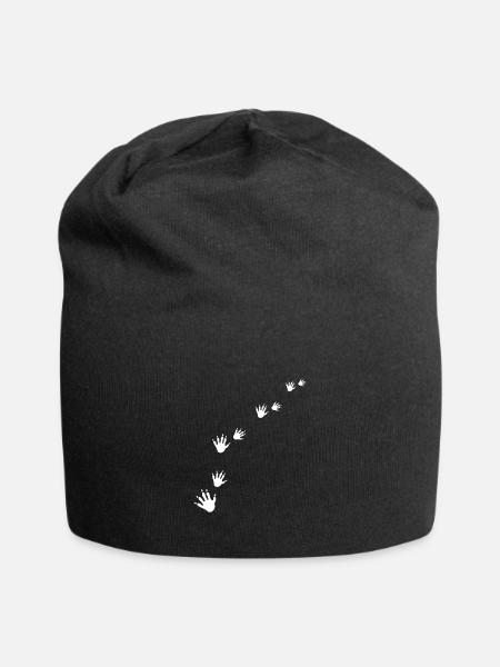 Waschbär Dieb - Jersey-Beanie - Schwarz