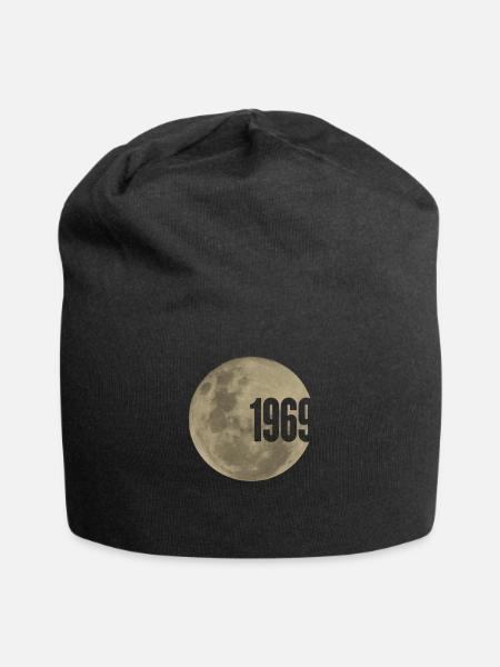 50 Jahre Apollo 11, 1969 Mondlandung - Jersey-Beanie - Schwarz
