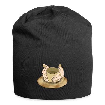 Pottery pottery pottery gift - Jersey Beanie - black - Front