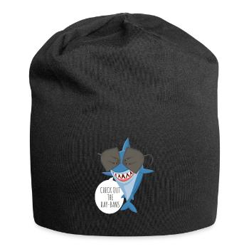 Découvrez le design amusant de Ray Bans. - Bonnet en jersey - noir - Devant