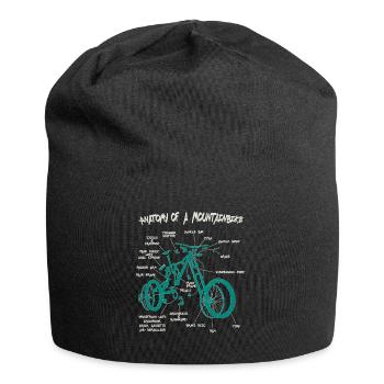 Anatomie d'un VTT VTT - Bonnet en jersey - noir - Devant