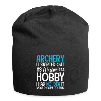 Bogenschießen Bogenschießen - Jersey-Beanie - Schwarz - Vorne